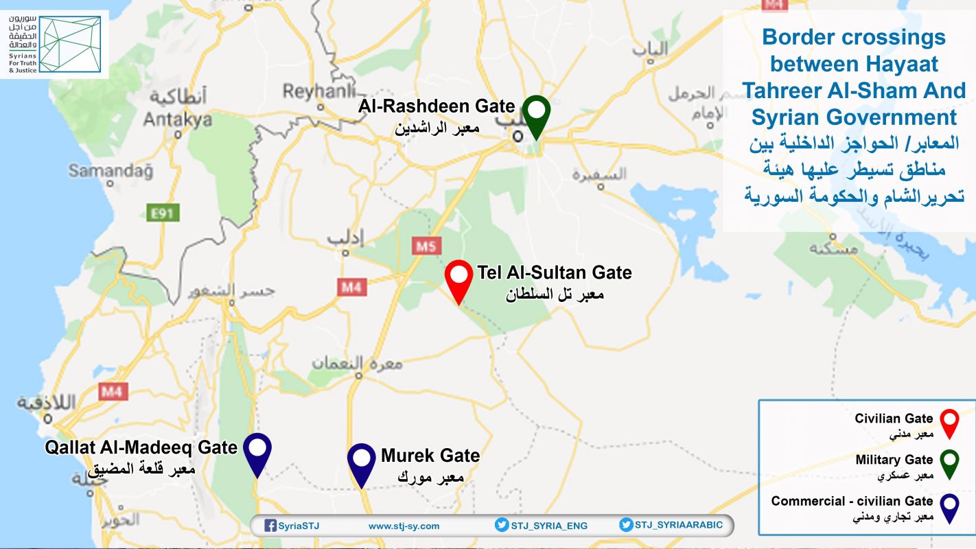 Sham Map Fact Sheet: Crossings and Checkpoints in Hayat Tahrir al-Sham-held ...