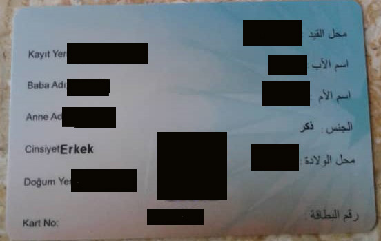 Syrian Id Card