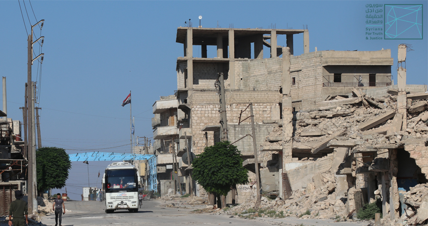 A Syrian governmnet checkpoint at the entrance to the Ashrafieh neighbourhood in Aleppo province. Credit: STJ.