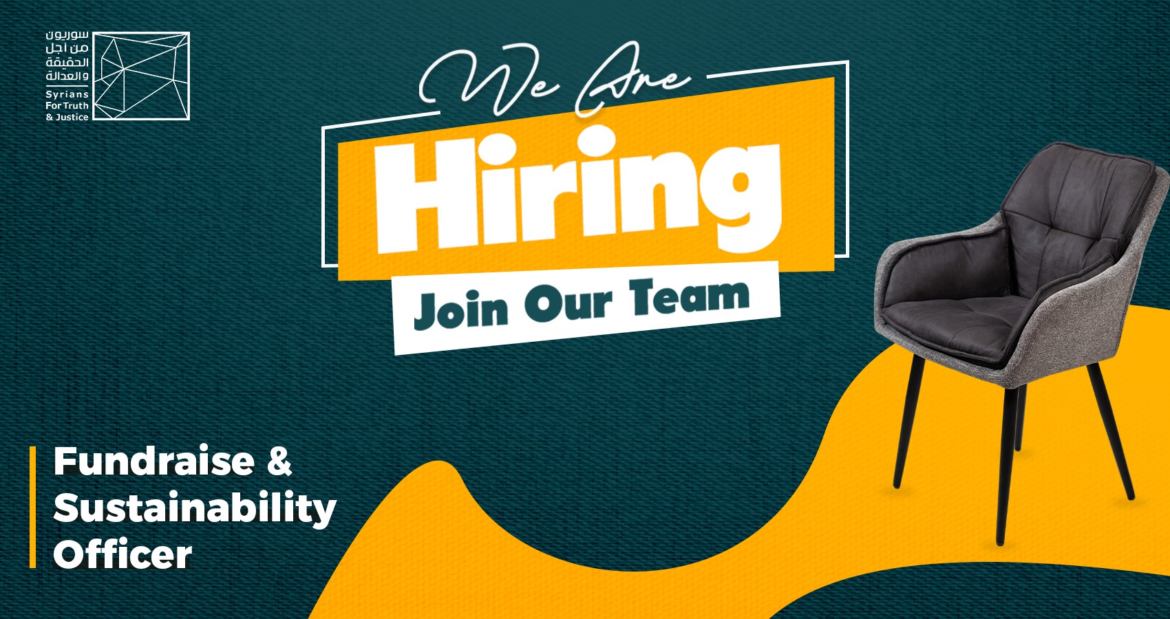 Job Vacancy- Fundraiser & Sustainability Officer - Syrians for Truth ...